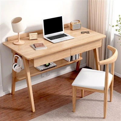 Дървено компютърно бюро за съхранение