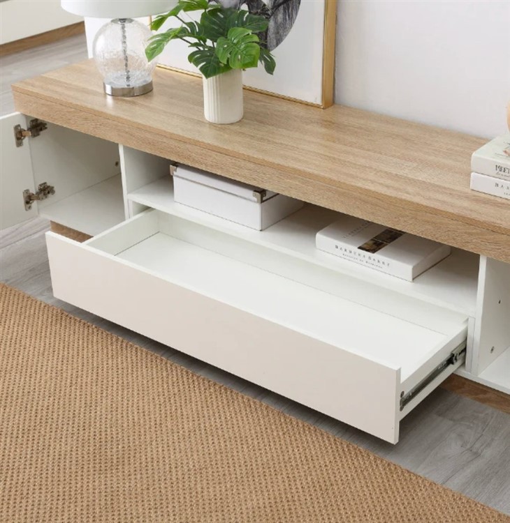 Lamination MDF Coastal Style TV Cabinet