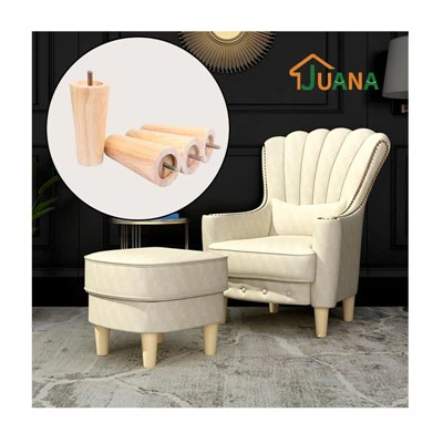 5-инчови кръгли масивни мебелни крака Прави конични