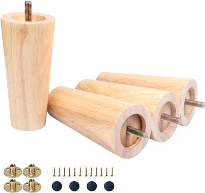 5-инчови кръгли масивни крака за мебели